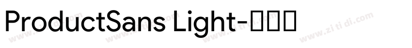 ProductSans Light字体转换